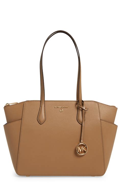 michael kors bolzano|Michael Kors leather tote.